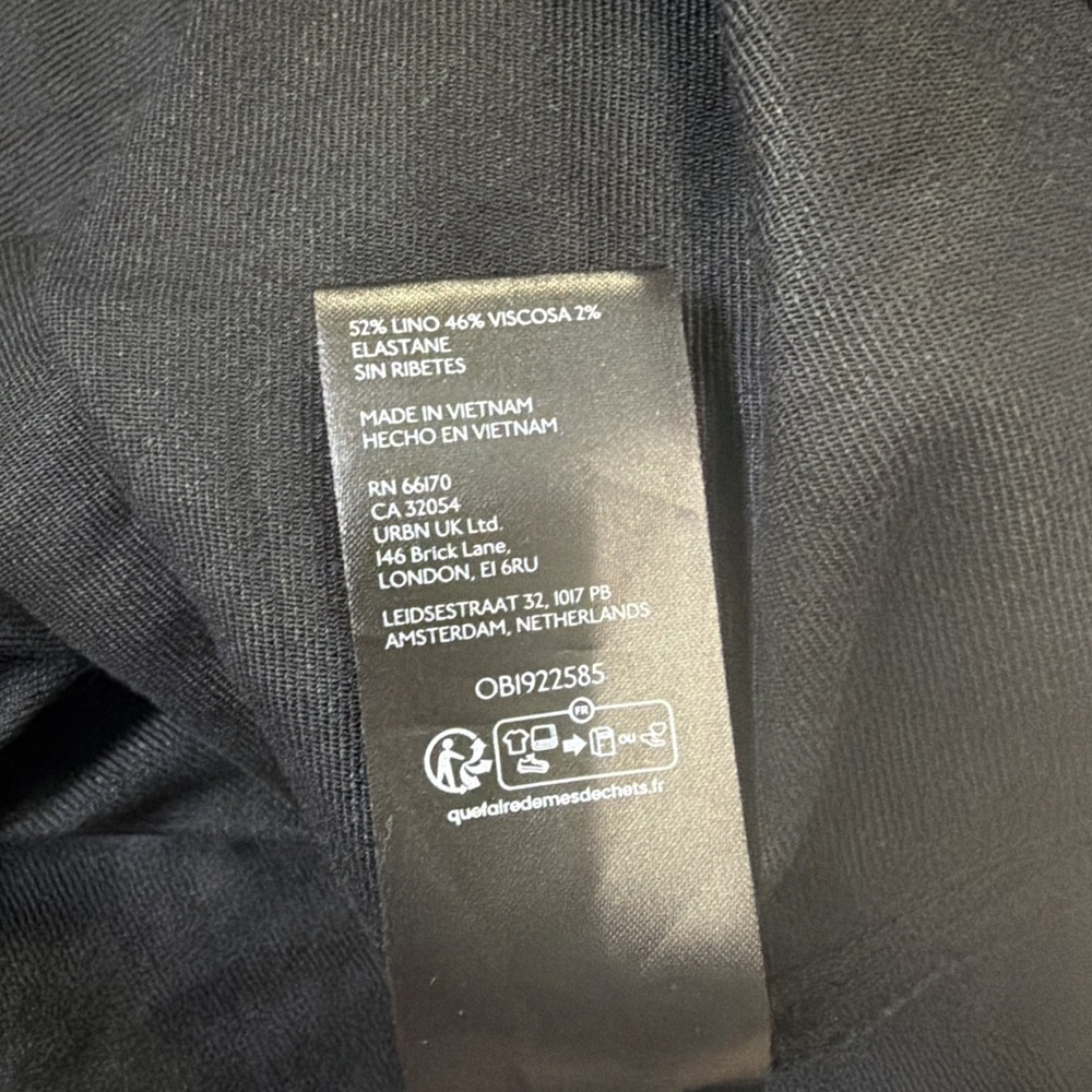 NWT Anthropologie Black Linen Blend Maxi Skirt Size XL The Tilda, Classic - Picture 4 of 11